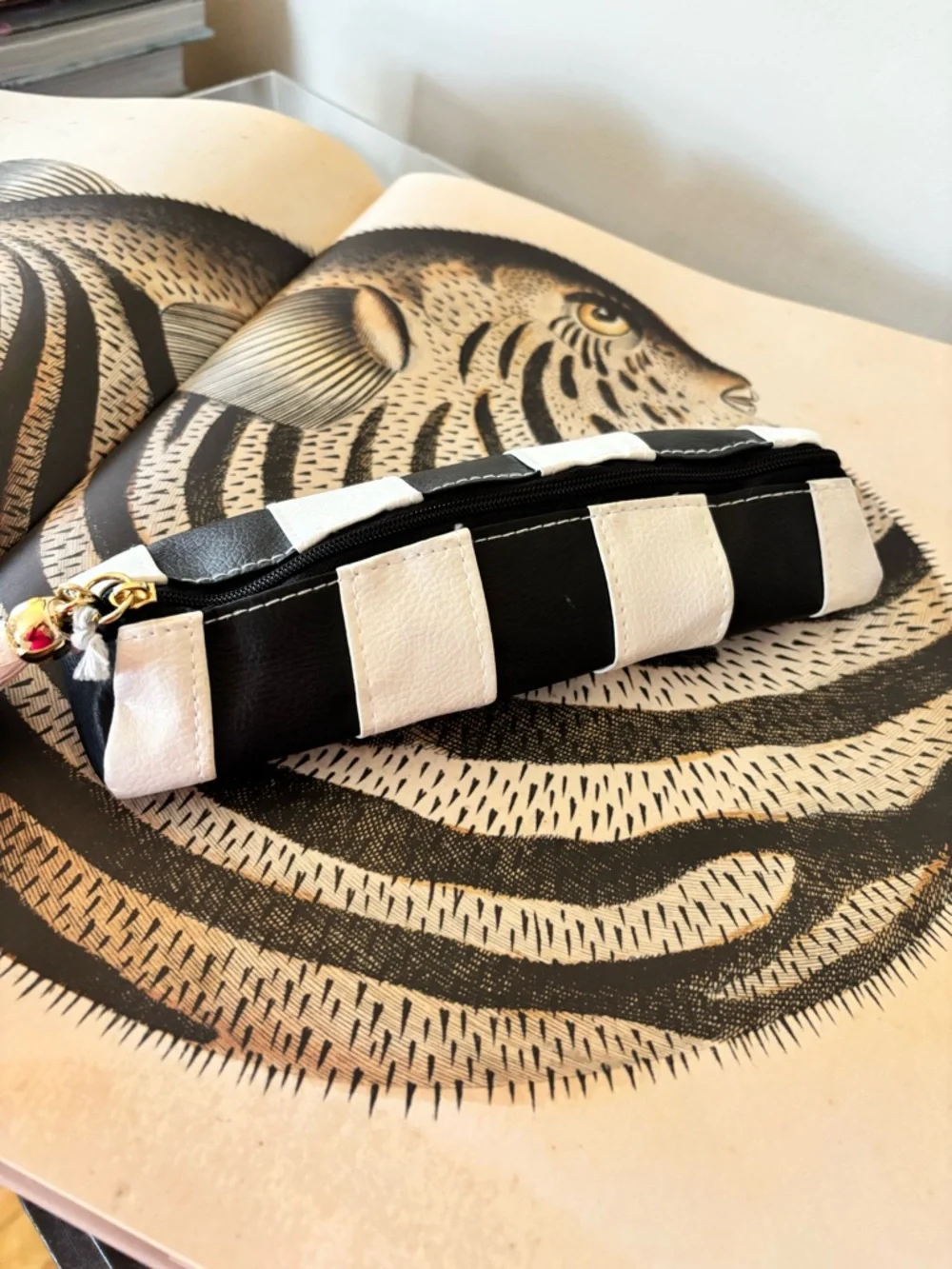 C.R. Gibson Pencil Pouch B/W - From Paper Source
